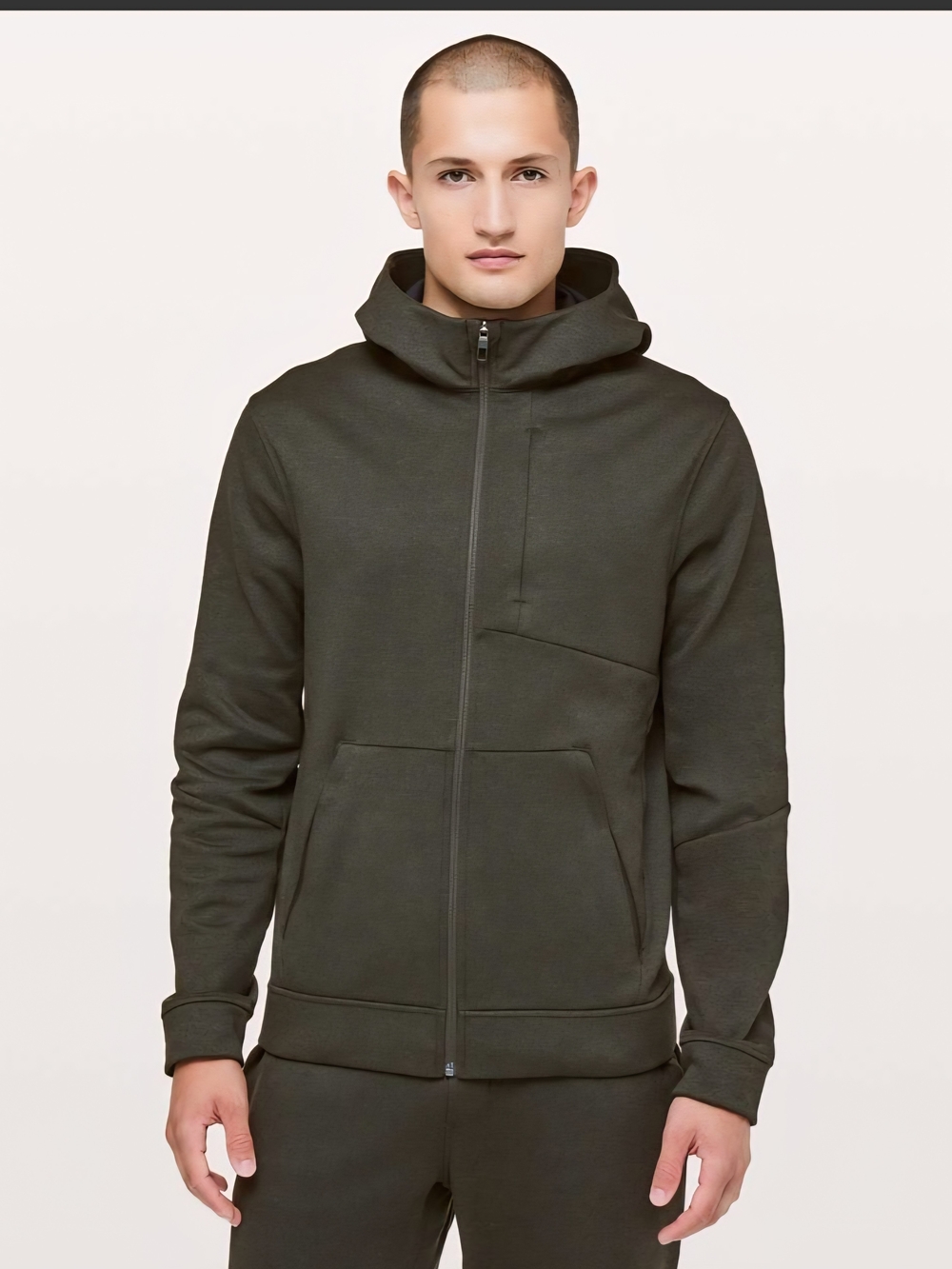 Lululemon City Sweat Full Zip Hoodie-Thermo Dark Olive Men's Size Large